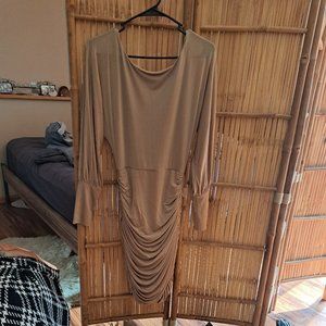 Gold party dress